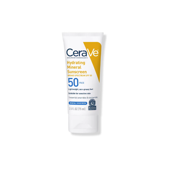 Picture of Cerave Hydrating Mineral Sunscreen SPF-50 (75 ml)