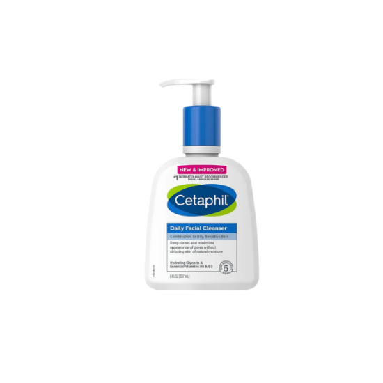 Picture of Cetaphil Daily Facial Cleanser for Sensitive, Combination to Oily Skin (8 FL)