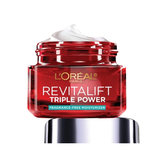 Picture of L'Oreal Paris Revitalift Triple Power Fragrance Free Anti-Aging Face Moisturizer - 1.7oz: With Retinol, Vitamin C, Hyaluronic Acid
